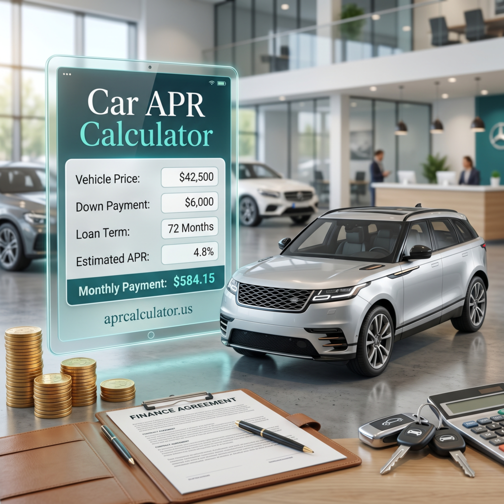 Car APR Calculator Graphic
